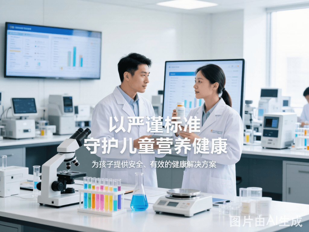 科研人员在现代实验室开展营养研究